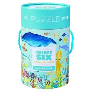 Crocodile Creek Ocean Animals Puzzle - Blue